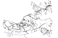 Front Frame, Belly Pan And Footrest Assembly