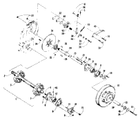 Drive Train Shafts And Brake Assemblies
