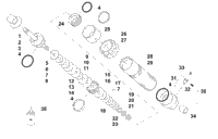 Rear Suspension Front Arm Shock Absorber