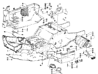 Front Frame, Belly Pan And Footrest Assembly