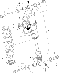 Front Suspension Shock Absorber Assembly
