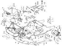 Front Frame, Belly Pan And Footrest Assembly