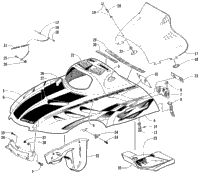 Hood And Windshield Assembly
