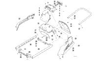 Rear Bumper, Rack Rail, Snowflap, And Taillight Assembly