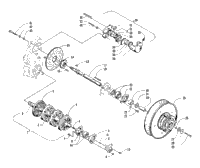 Drive Train Shafts And Brake Assemblies