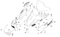 Hood, Windshield, And Front Bumper Assembly