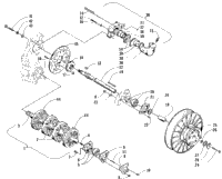 Drive Train Shafts And Brake Assemblies