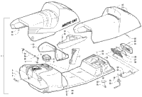Gas Tank, Seat, And Taillight Assembly