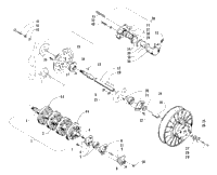Drive Train Shafts And Brake Assemblies