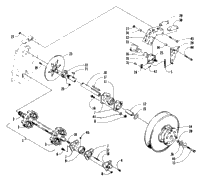 Drive Train Shafts And Brake Assemblies