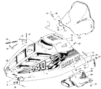 Hood And Windshield Assembly