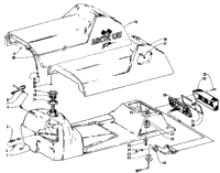 Gas Tank, Seat And Taillight Assembly
