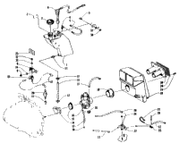 Oil Tank, Carburetor, Fuel Pump, And Silencer