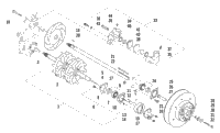 Drive Train Shafts And Brake Assemblies