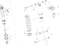 Front Suspension Shock Absorber Assembly
