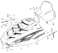 Hood And Windshield Assembly