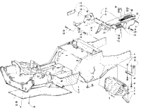 Front Frame, Footrest, And Guard Assembly