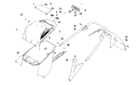 Rear Bumper, Storage Box, And Taillight Assembly