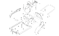 Rear Bumper, Rack Rail, Snowflap, And Taillight Assembly