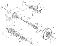 Drive Train Shafts And Brake Assemblies