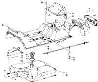Gas Tank, Seatbase And Taillight Assemblies