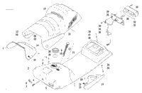 Gas Tank, Seat, And Taillight Assembly
