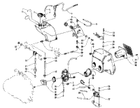 Oil Tank, Carburetor, Fuel Pump, And Silencer