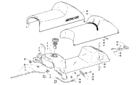 Gas Tank, Seat, And Taillight Assembly