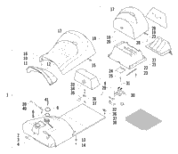 Gas Tank And Seat Assembly