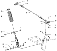 Shock Absorber And Sway Bar Assembly