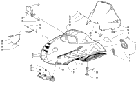 Hood And Windshield Assembly