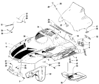 Hood And Windshield Assembly