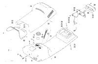 Gas Tank, Seat, And Taillight Assembly