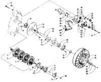 Drive Train Shafts And Brake Assemblies