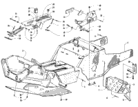 Front Frame, Footrest, And Guard Assembly