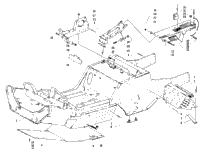 Front Frame, Footrest, And Belt Guard Assembly