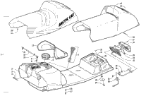 Gas Tank, Seat, And Taillight Assembly