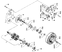Drive Train Shafts And Brake Assemblies