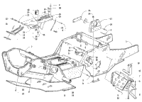 Front Frame, Belly Pan, And Footrest Assembly