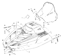 Hood And Windshield Assembly