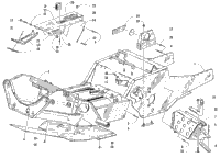 Front Frame, Belly Pan, And Footrest Assembly