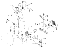 Oil Tank, Carburetor, Fuel Pump, And Silencer