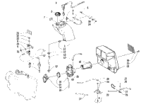 Oil Tank, Carburetor, Fuel Pump, And Silencer