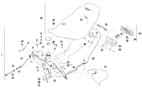Gas Tank, Seat, And Taillight Assembly
