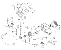 Oil Tank, Carburetor, Fuel Pump, And Silencer