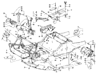 Front Frame, Belly Pan And Footrest Assembly