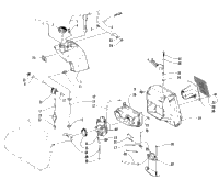 Oil Tank, Carburetor, Fuel Pump, And Silencer