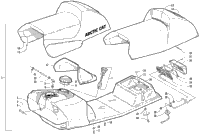 Gas Tank, Seat, And Taillight Assembly