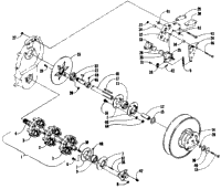 Drive Train Shafts And Brake Assemblies