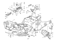 Front Frame, Footrest, And Guard Assembly
